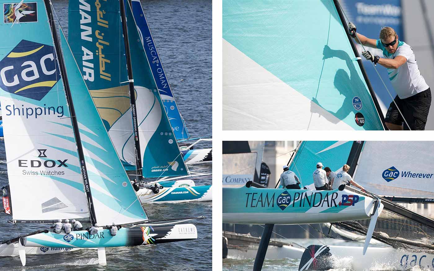 team GAC Pindar's Extreme 40 racing at Cowes Week