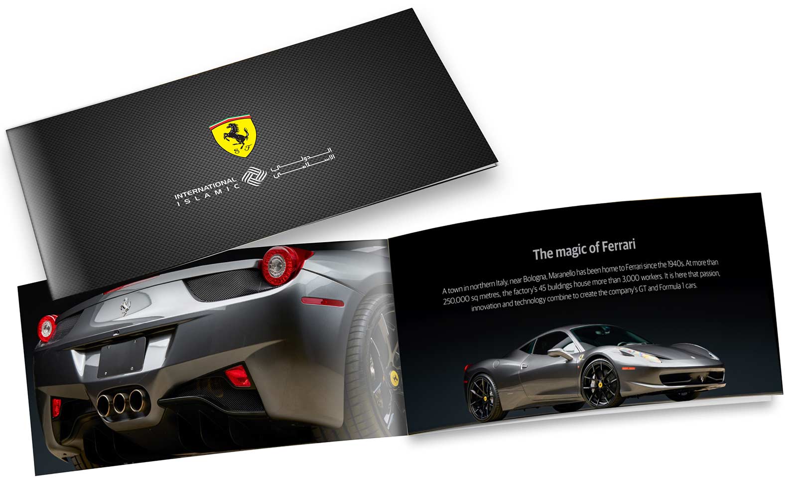 QIIB Ferrari brochure spread